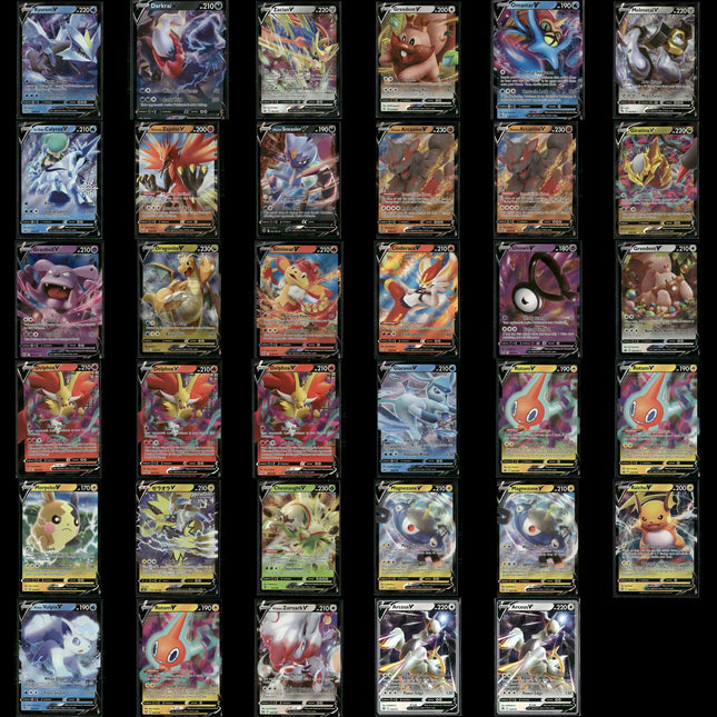 Pokémon V Card Lot – 35 Cards – Ultra Rare V Cards Bulk Set