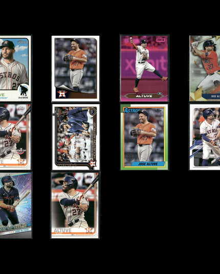 Jose Altuve 10-Card Lot Houston Astros MVP All-Star World Series Champ
