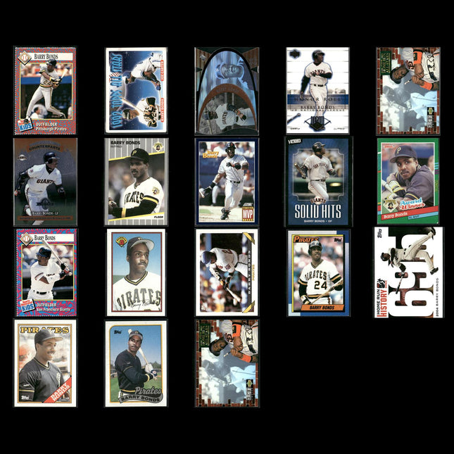 Barry Bonds 18-Card Lot SF Giants HR King 7x MVP Power Hitter