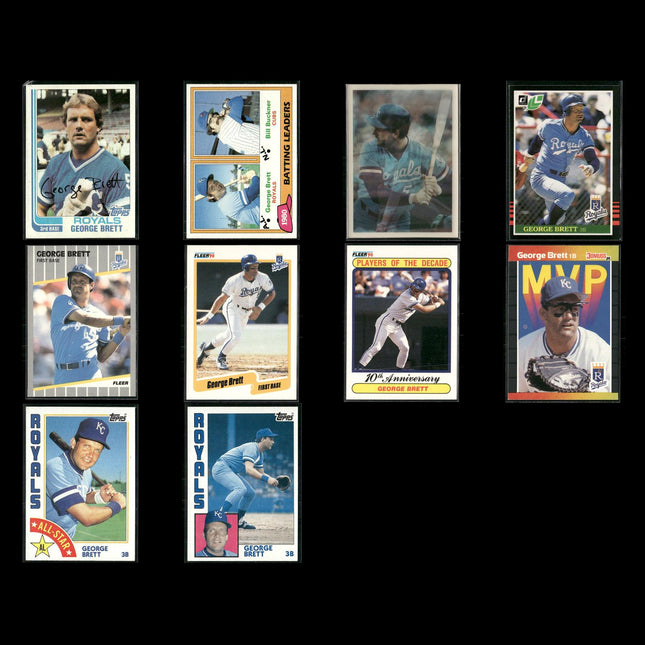 George Brett 10-Card Lot Royals HOF “Pine Tar” Moment Icon