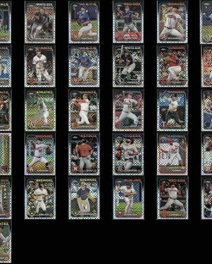 2024 Topps Chrome X-Fractor Lot – 31 Cards – Rookies & Stars