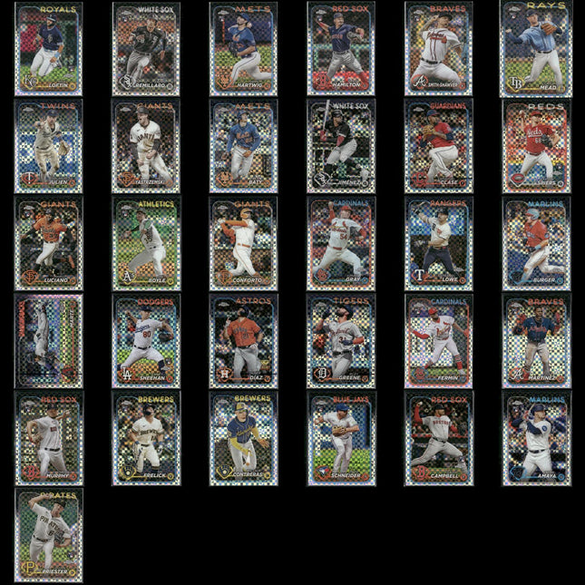 2024 Topps Chrome X-Fractor Lot – 31 Cards – Rookies & Stars