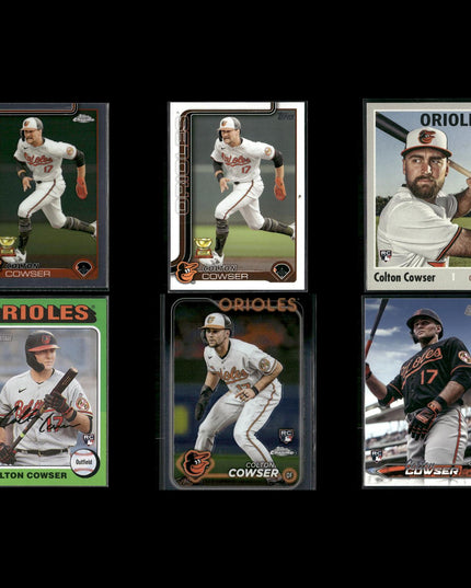 Colton Cowser 6-Card Lot Baltimore Orioles Top Rookie OF