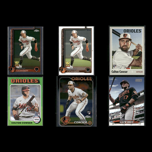 Colton Cowser 6-Card Lot Baltimore Orioles Top Rookie OF