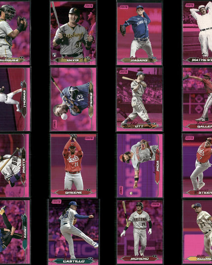 2024 Topps Stadium Club Pink Parallel Cards Lot (16) MLB Inserts RCs