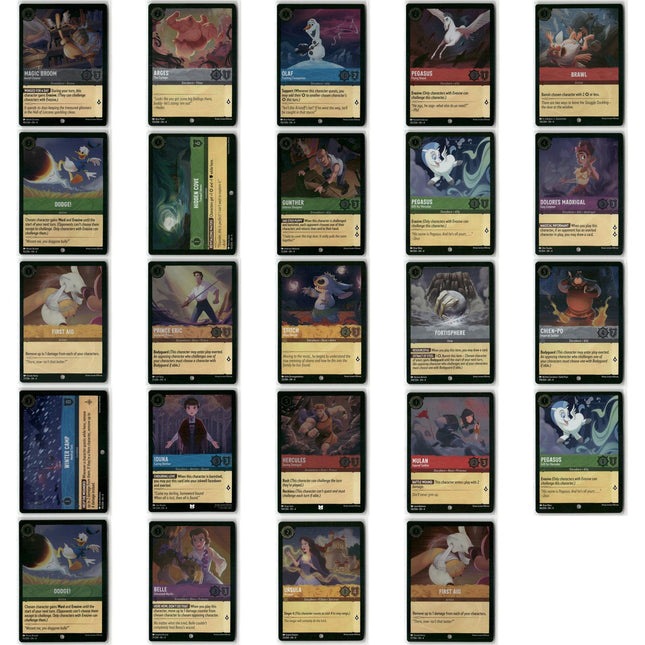 Foil Lot 24 Cards, Ursula's Return, Disney Lorcana Set 4 Assorted Characters