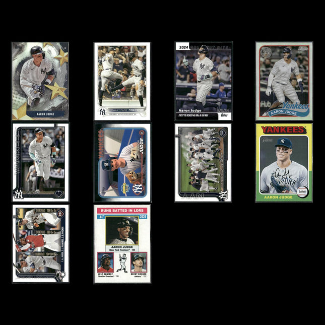 Aaron Judge 10-Card Lot Yankees Captain HR King MVP Slugger