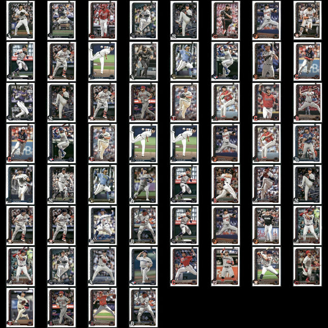 2025 Topps Rookie Cards Lot (60) MLB Baseball RC Stars + Prospects Set