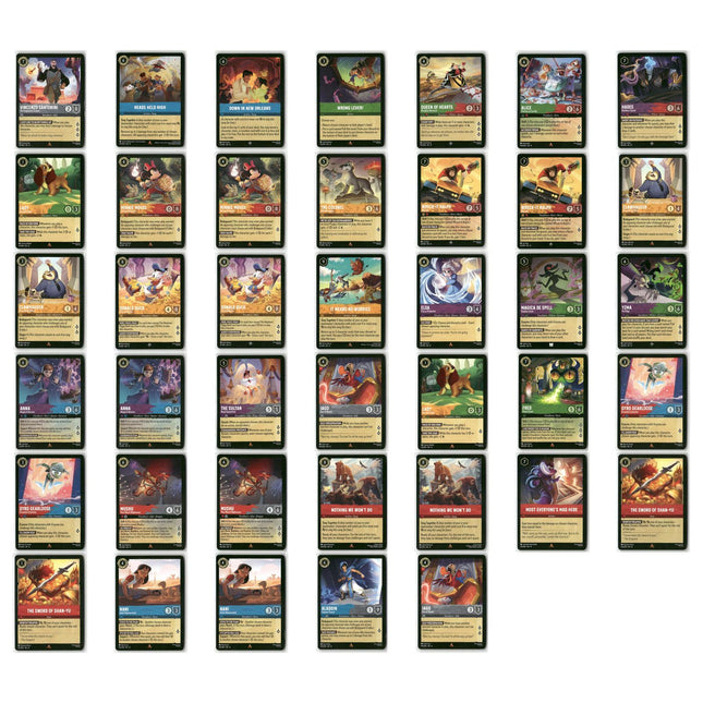 40 Card Rare + Super Rare Lot, Reign of Jafar Disney Lorcana Set 8