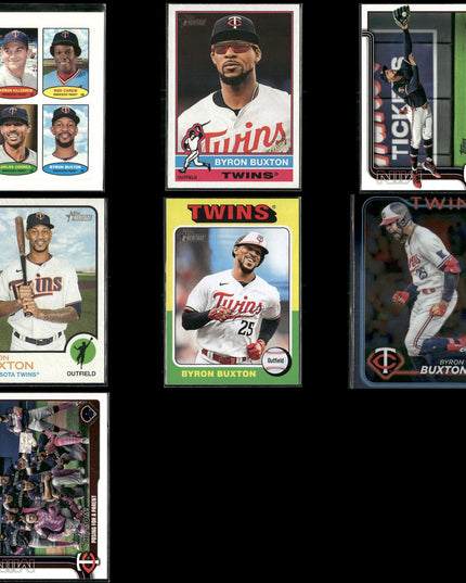 Byron Buxton 7-Card Lot Minnesota Twins Gold Glove CF Star