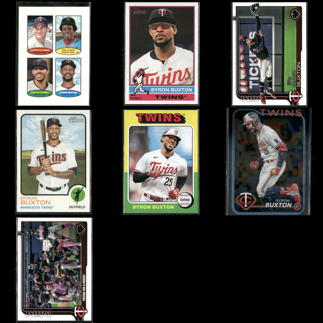 Byron Buxton 7-Card Lot Minnesota Twins Gold Glove CF Star