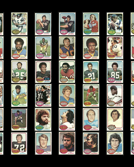 1976 Topps Football Card Lot – 42 Vintage NFL Cards – Bulk Lot