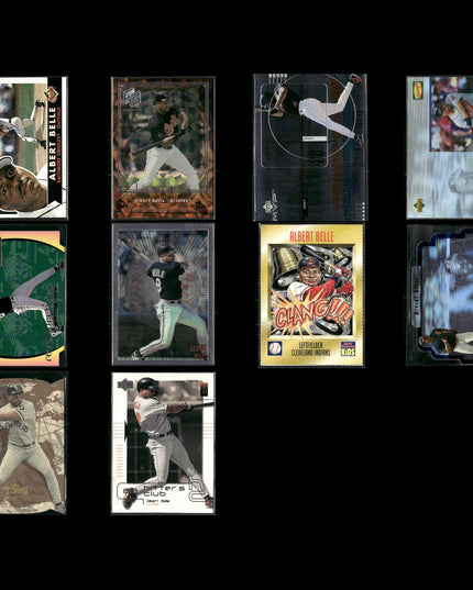 Albert Belle 10-Card Lot Cleveland Indians “Joey Belle” Power Bat