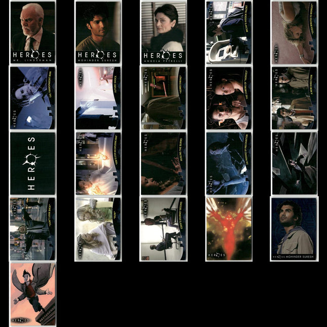 Heroes TV Show Trading Card Lot (27) – Topps 2007 Scenes, Characters