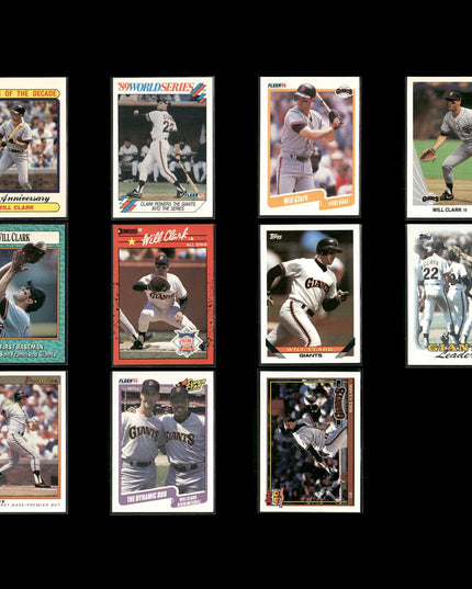 Will Clark 11-Card Lot SF Giants “Will the Thrill” All-Star