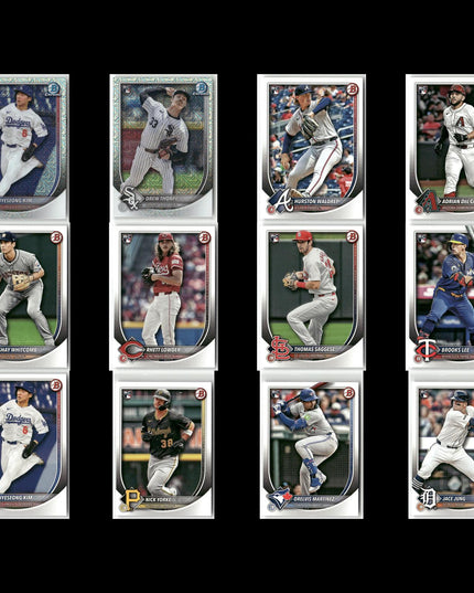 12-Card Lot 2025 Bowman Rookie Baseball | MLB Trading Cards • Near Mint