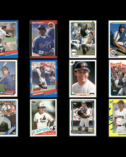 Gary Carter 12-Card Lot Expos Vintage HOF “The Kid” Set