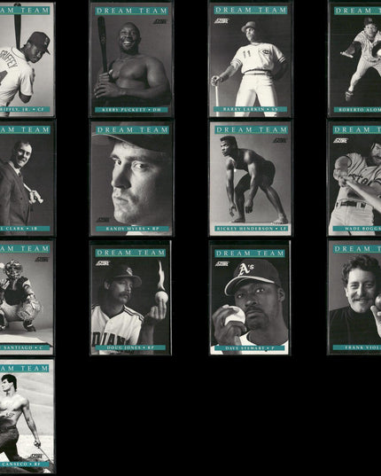 1991 Score Dream Team Baseball Card Set – 13 Cards – Stars & Hall of Famers