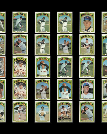 1972 Topps Boston Red Sox Team Lot (30 Cards) Vintage Baseball MLB