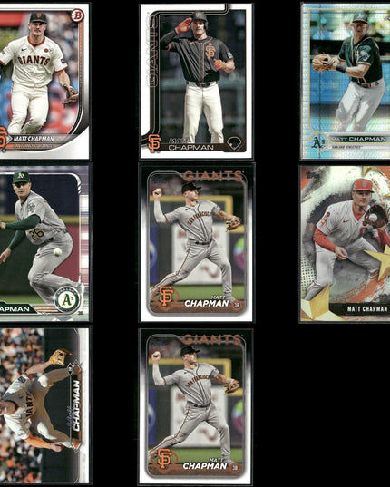 Matt Chapman 8-Card Lot Toronto Blue Jays Gold Glove 3B