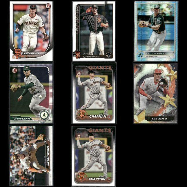 Matt Chapman 8-Card Lot Toronto Blue Jays Gold Glove 3B