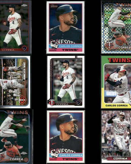 Carlos Correa 9-Card Lot Minnesota Twins SS Former Astros Star