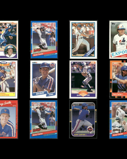 Gary Carter 12-Card Lot Montreal Expos HOF Catcher Icon