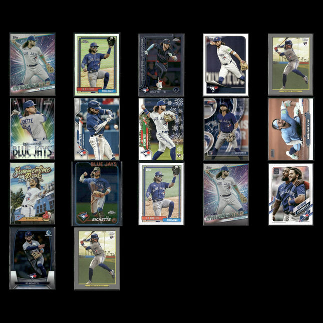Bo Bichette 17-Card Lot Toronto Blue Jays Young Star Shortstop