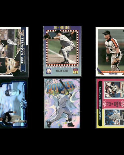Jeff Bagwell 6-Card Lot Houston Astros HOF MVP Franchise Legend
