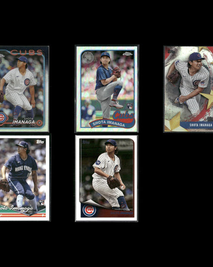 Shota Imanaga 5-Card Lot Chicago Cubs Rookie Pitcher