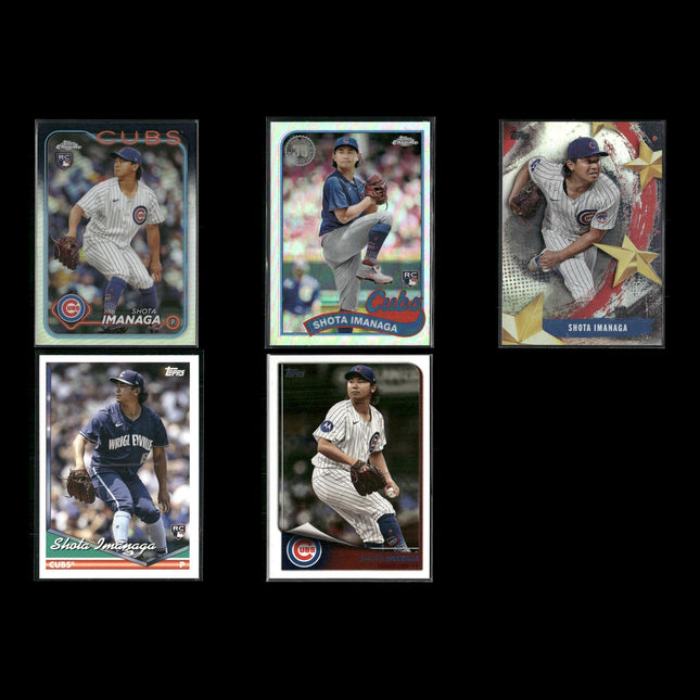 Shota Imanaga 5-Card Lot Chicago Cubs Rookie Pitcher