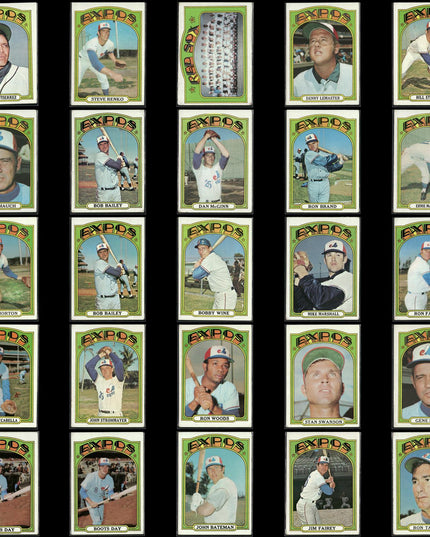 1972 Topps Montreal Expos Team Lot (25 Cards) Vintage Baseball MLB