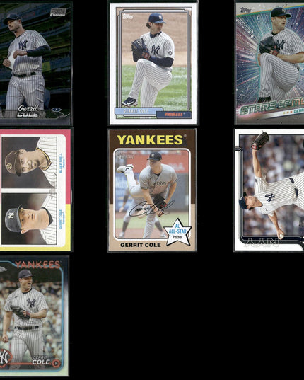 Gerrit Cole 7-Card Lot NY Yankees AL Cy Young Ace Pitcher