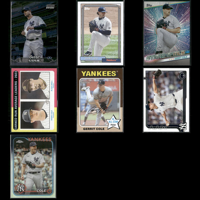 Gerrit Cole 7-Card Lot NY Yankees AL Cy Young Ace Pitcher