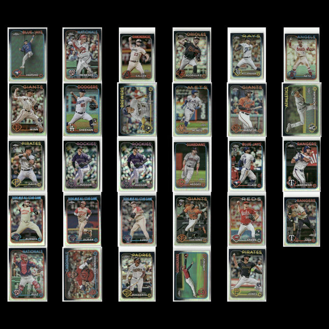 2024 Topps Chrome & Update Refractors Lot (29) RCs, Stars, ASG