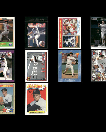 Roger Clemens 10-Card Lot Boston Red Sox “Rocket” 7x Cy Young
