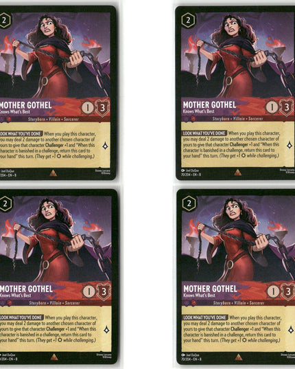 Mother Gothel - Knows What's Best #70 Playset Rare Reign of Jafar Disney Lorcana