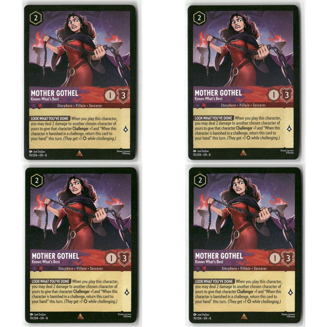 Mother Gothel - Knows What's Best #70 Playset Rare Reign of Jafar Disney Lorcana