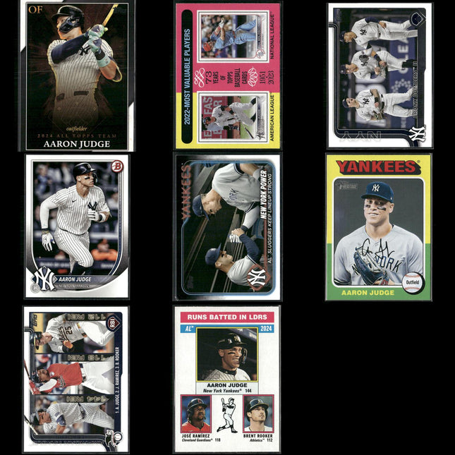 Aaron Judge 8-Card Lot NY Yankees “All Rise” MVP Power Hitter