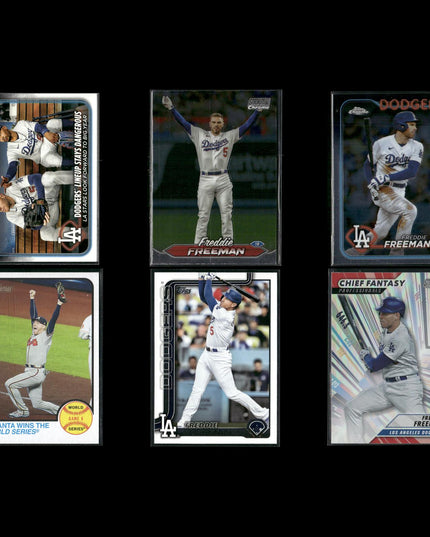 Freddie Freeman 6-Card Lot Atlanta Braves MVP Era Cards