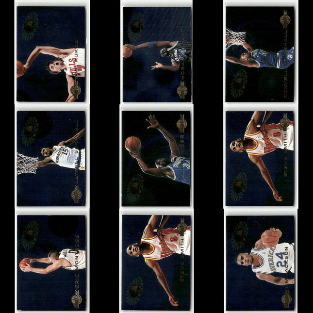 9-Card Lot Vintage 1995 Skybox Slammin’ Universe | NBA Basketball Trading Cards