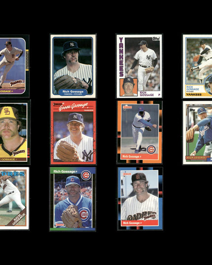 Rich Gossage 11-Card Lot NY Yankees “Goose” HOF Closer