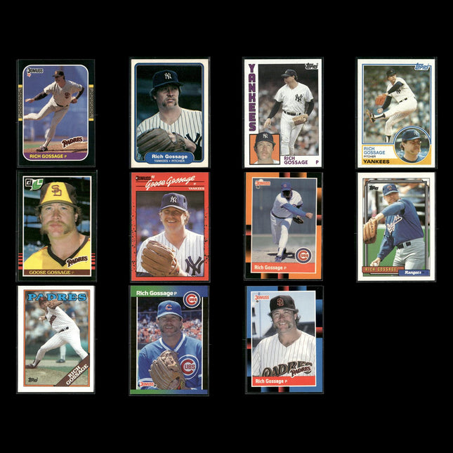 Rich Gossage 11-Card Lot NY Yankees “Goose” HOF Closer