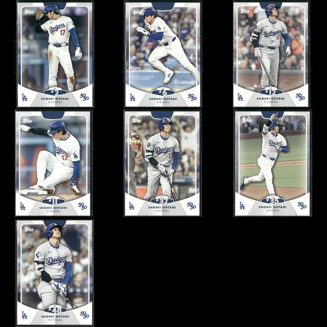2024 Topps 50/50 Shohei Ohtani Lot (7 Cards) – Los Angeles Dodgers