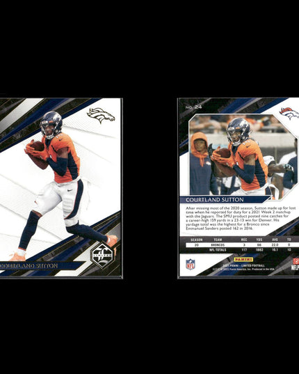 2022 Panini Limited Football Lot (4 Cards) NFL Trading Cards