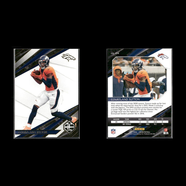 2022 Panini Limited Football Lot (4 Cards) NFL Trading Cards