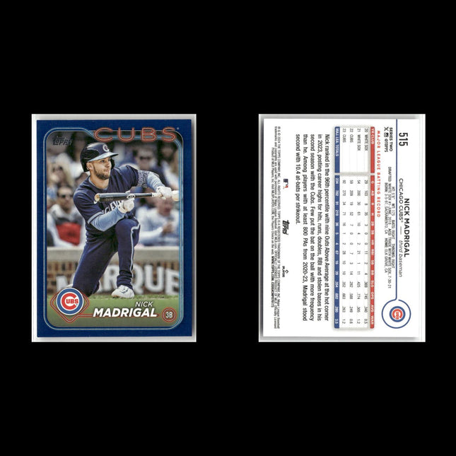 2024 Topps Parallel Lot (11) Royal Blue, Yellow, Holiday – RCs & Vets