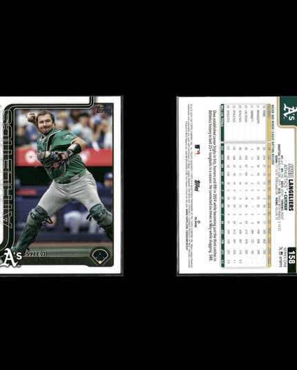 Shea Langeliers 4-Card Lot Oakland A’s Catcher Prospect