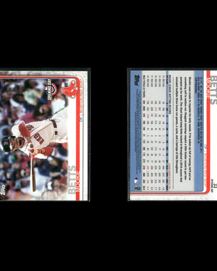 Mookie Betts 12-Card Lot LA Dodgers MVP World Series Champion