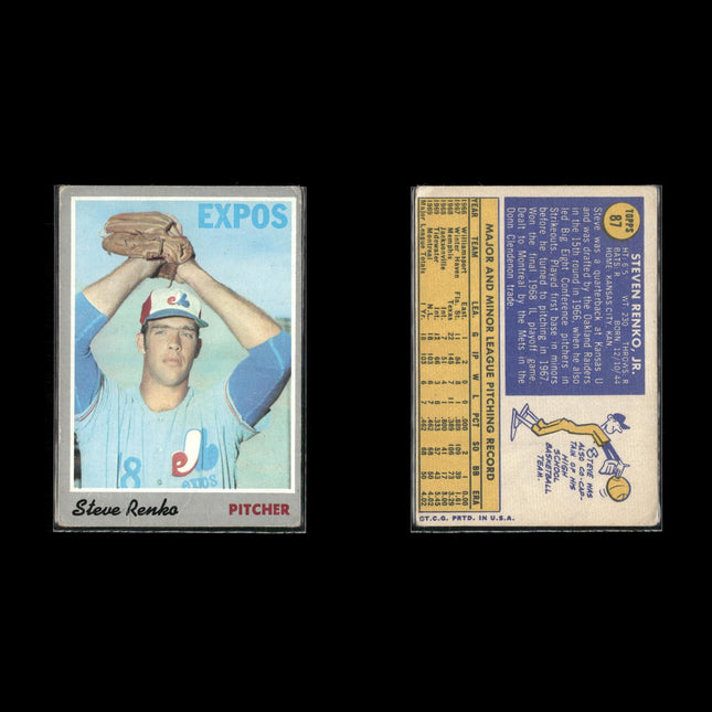 10-Card Lot Vintage 1970 Topps Montreal Expos | MLB Baseball Trading Cards Topps